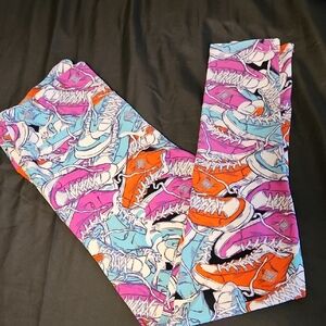 Vintage LuLaRoe TC Leggings with Sneaker Print